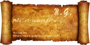 Mözl Gusztáv névjegykártya